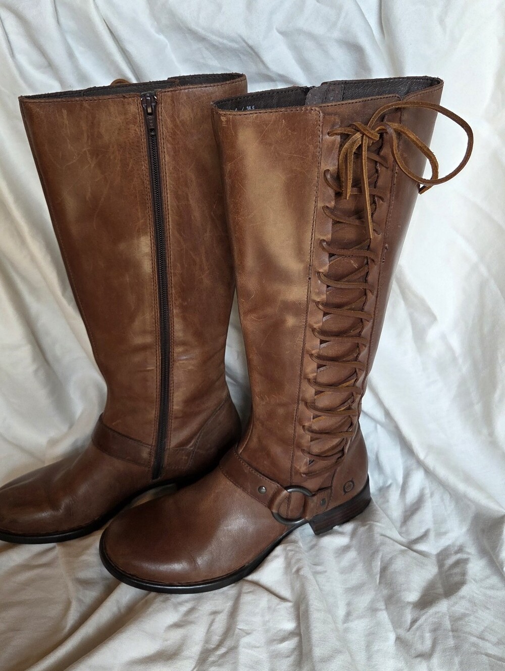 Brown Womens Born Leather Boots